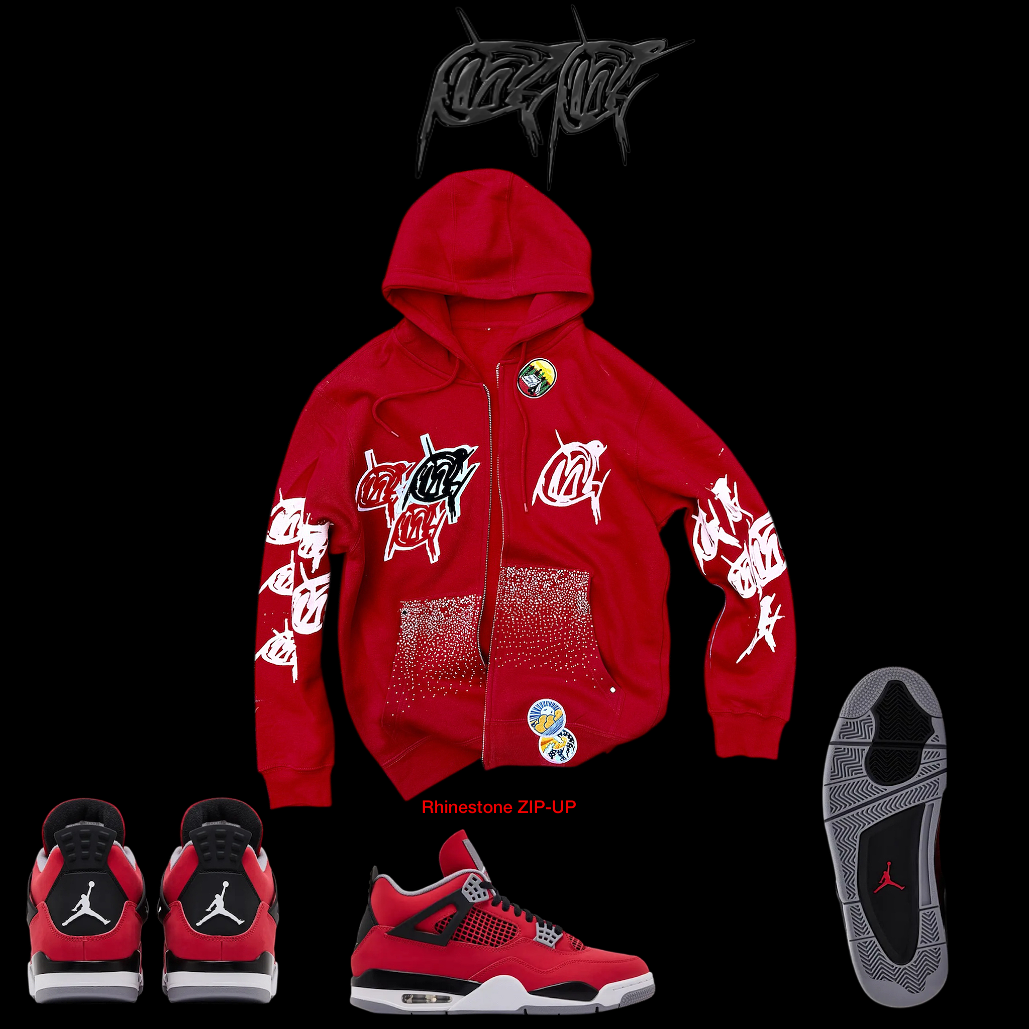 Toro Visionary Rhinestone Patch Zip-UP